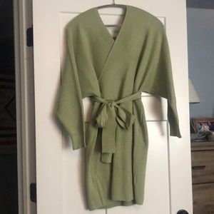 Sweater wrap dress